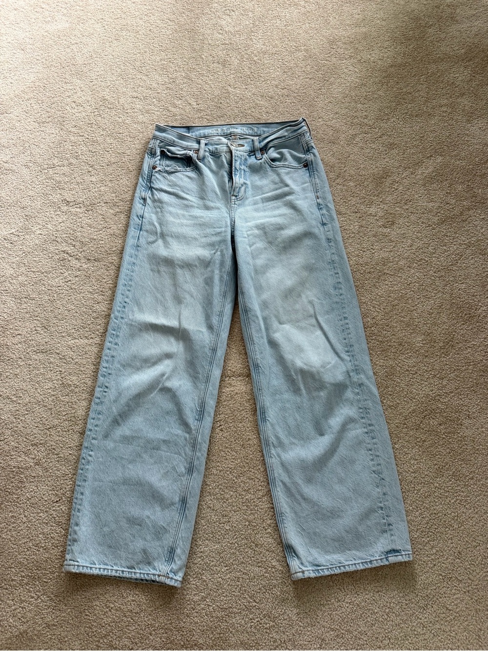 American Eagle 90s Wide Leg Wide Leg Jeans in Blue Size 4 Short